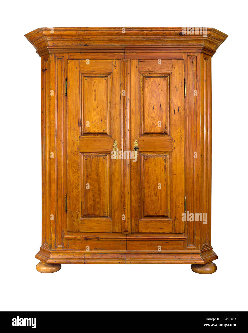 baroque wooden cabinet Stock Photo