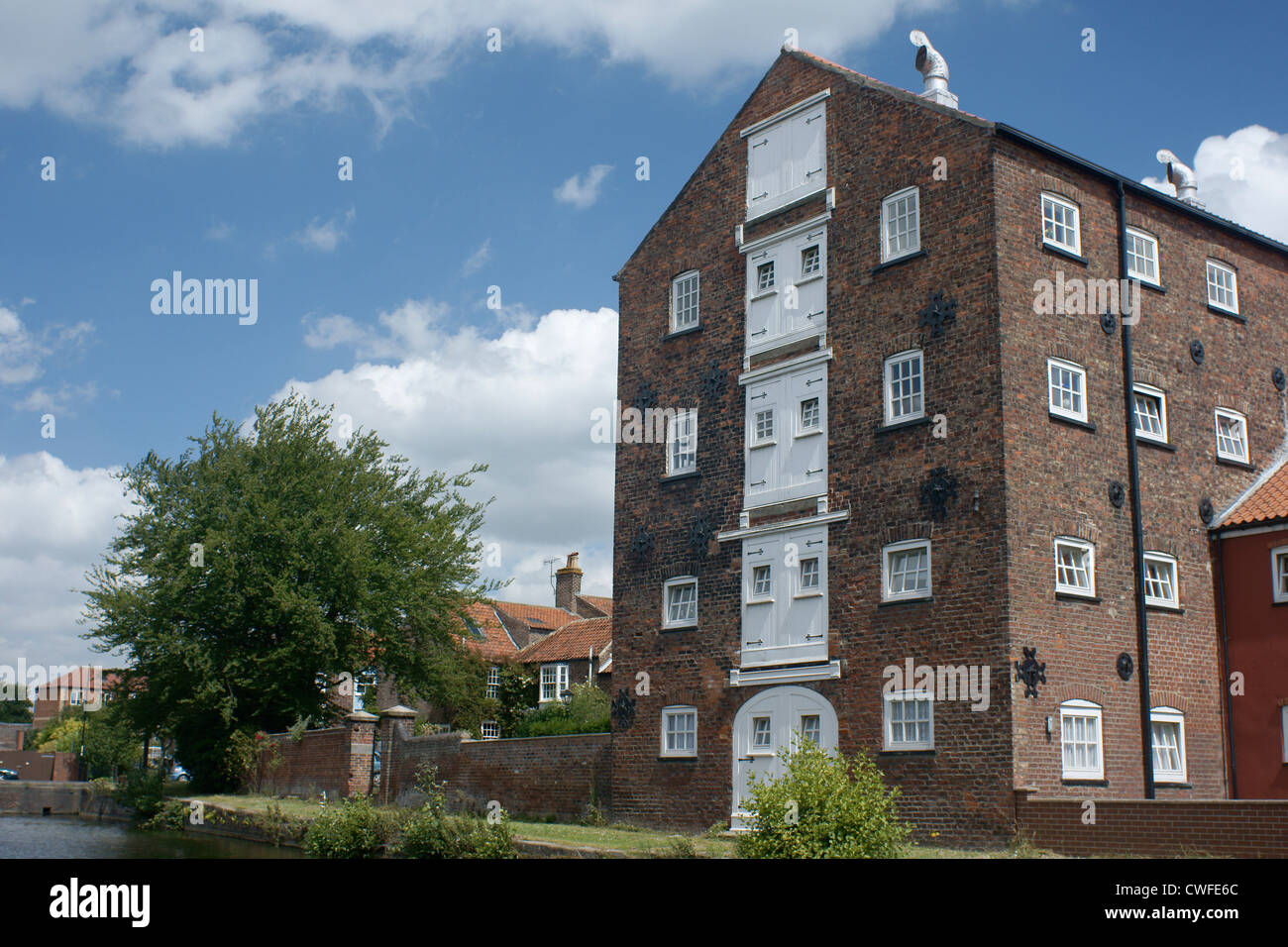 River Head Mill Driffield, now converted to flats. Stock Photo