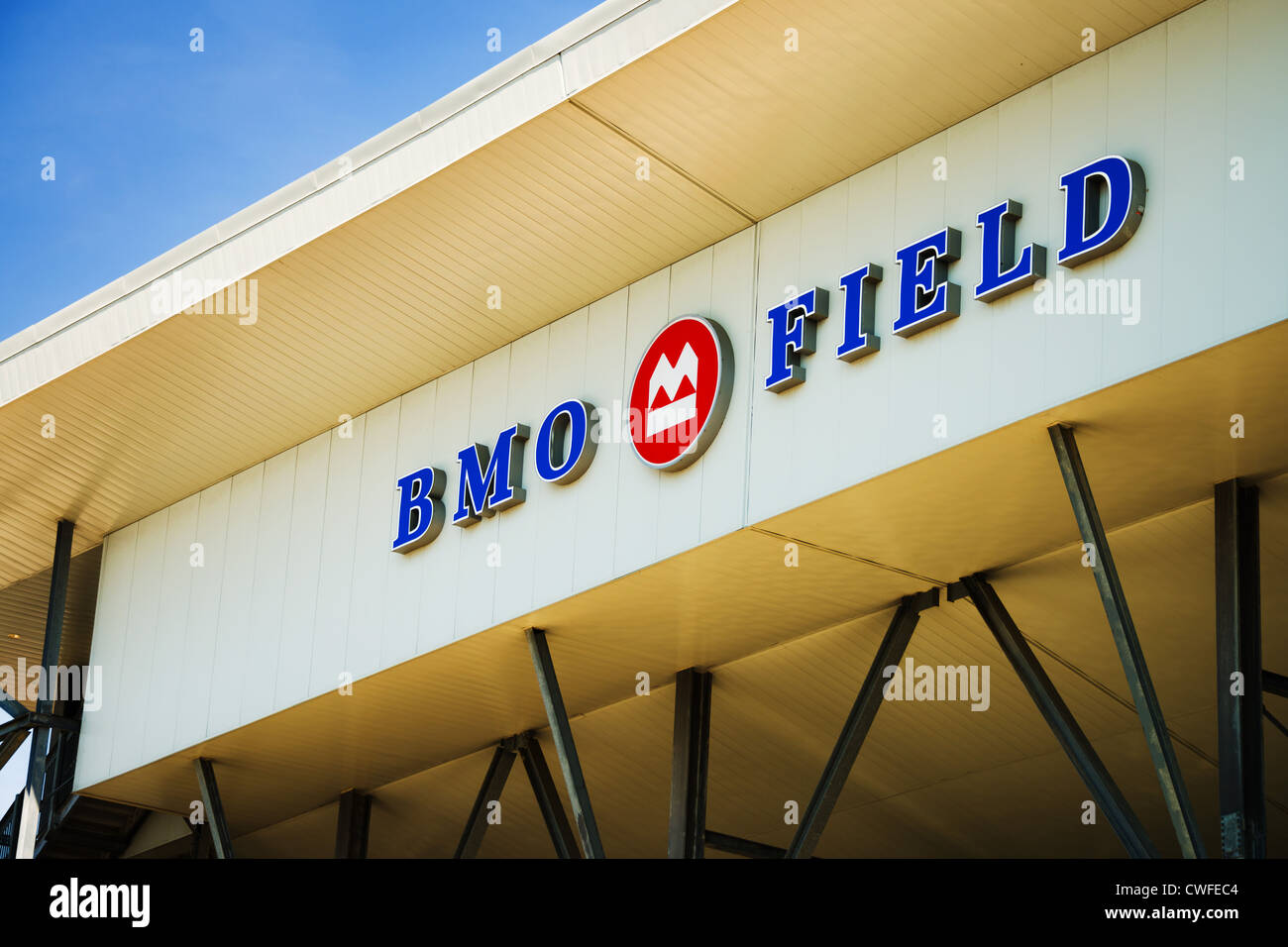 BMO field entrance sign Stock Photo