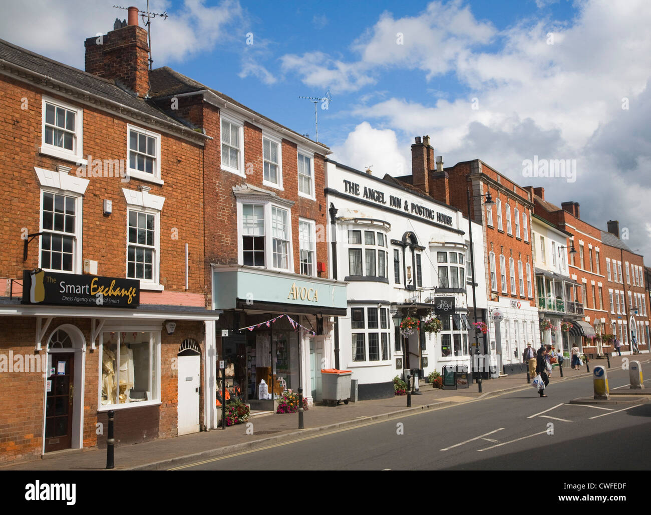 Pershore high street worcestershire england hires stock photography