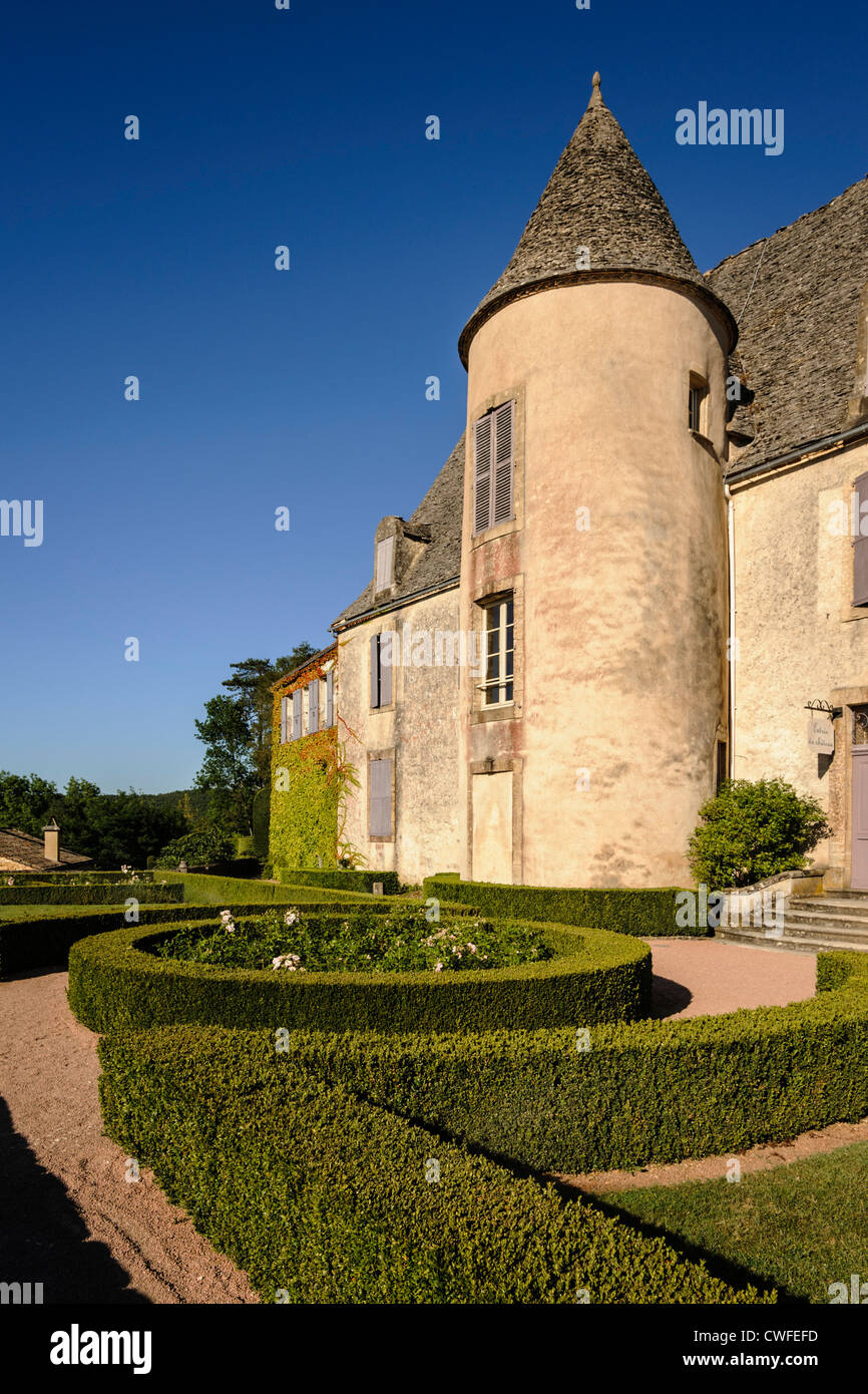 Marqueyssac castle and gardens, Vézac, Dordogne, Perigord, Aquitaine, France Stock Photo