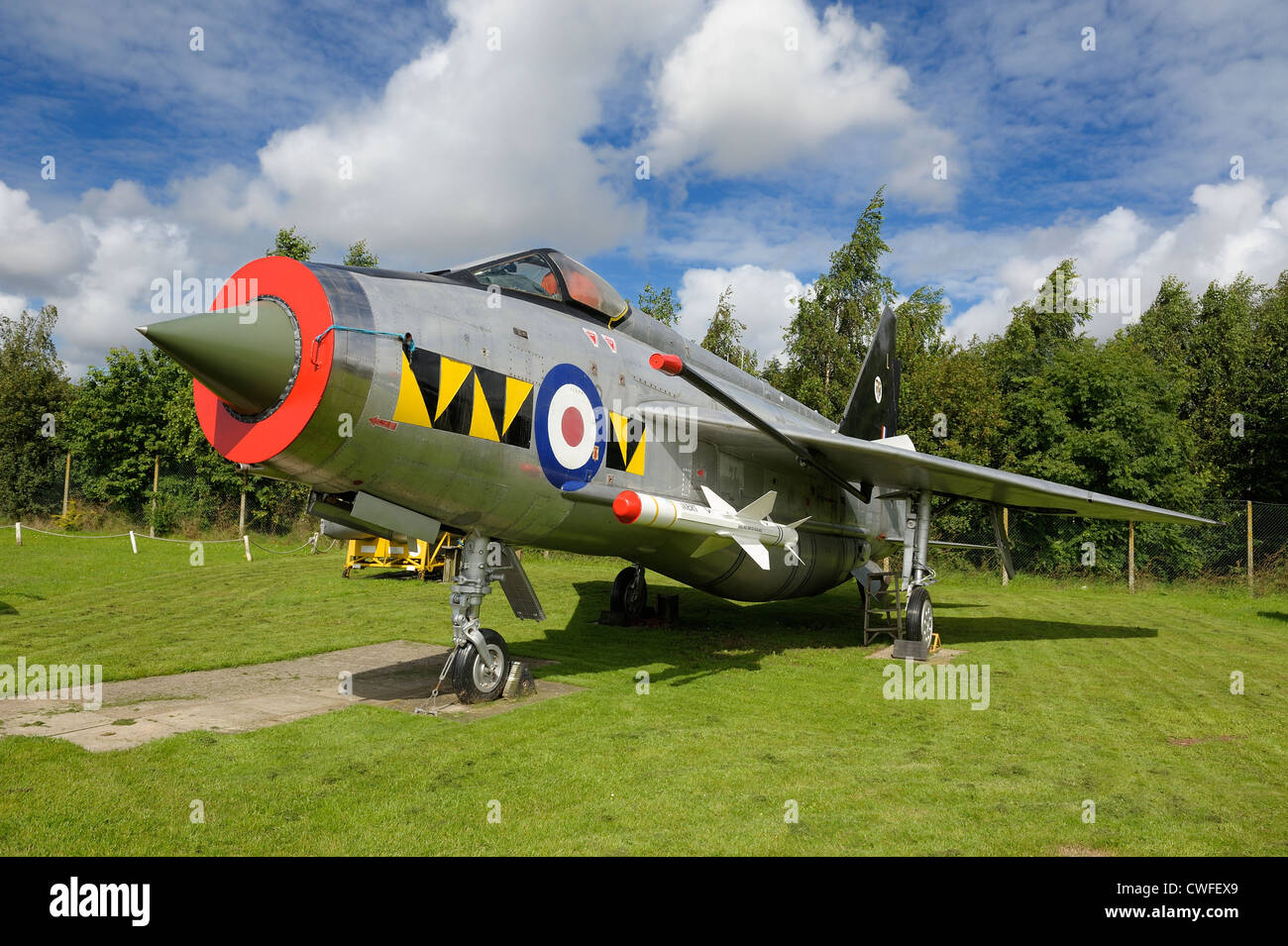 English Electric Lightning F-53 ZF588 jet aircraft Stock Photo