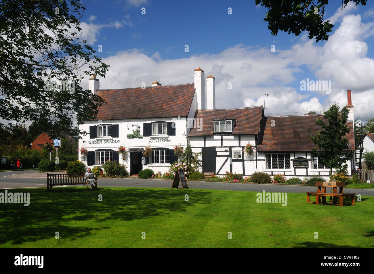 The Green Dragon, in Sambourne, Warwickshire, England Stock Photo