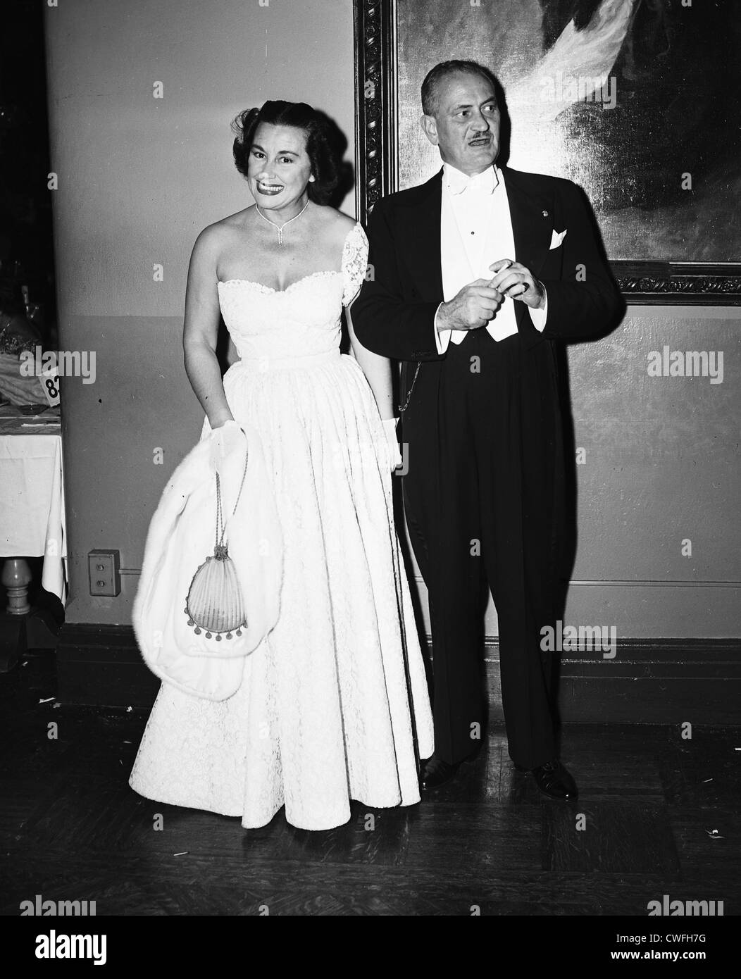 Gladys Swarthout, opera singer, and her husband Frank Chapman,  1953 Stock Photo
