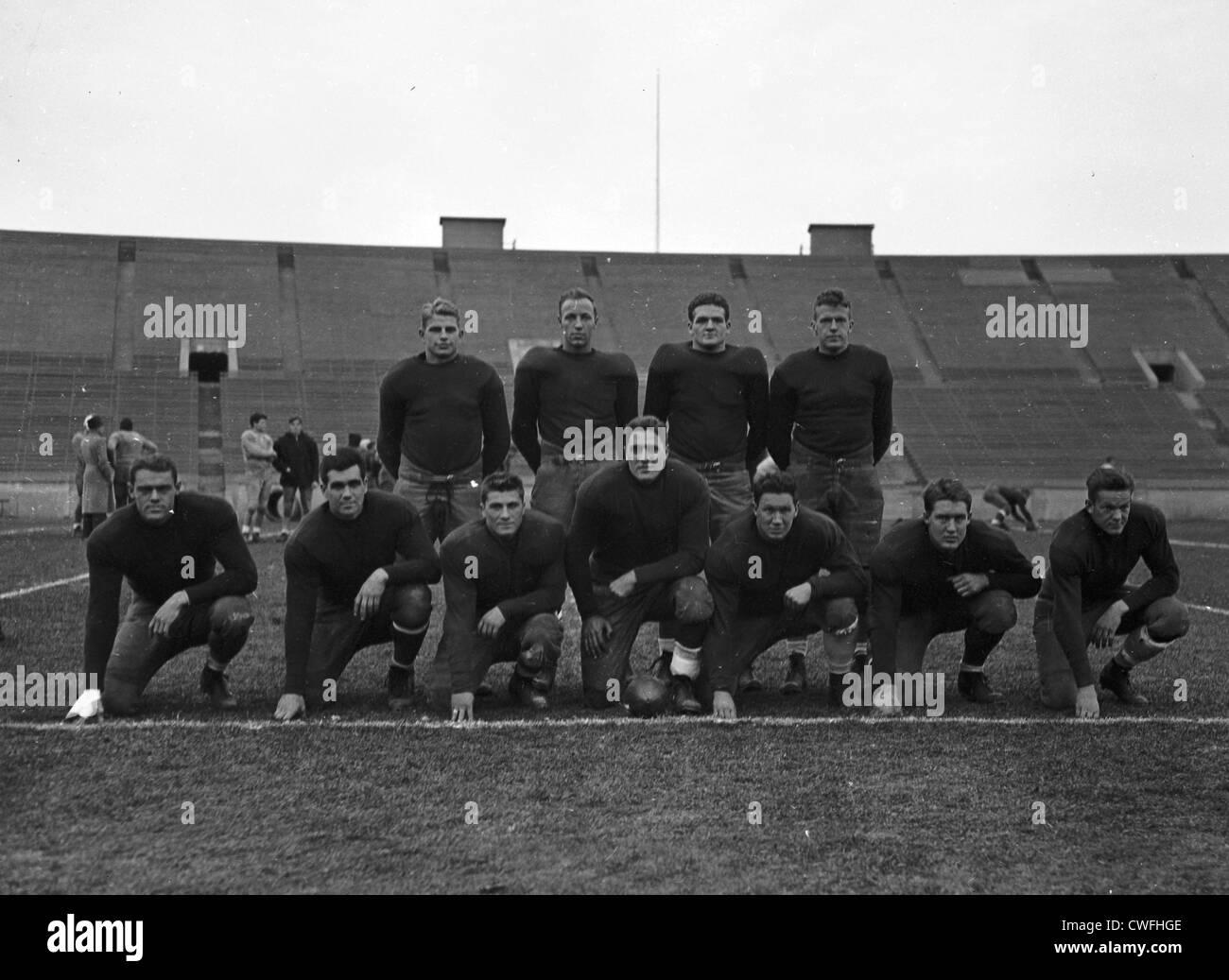 Yale Football team, ca 1940 Stock Photo