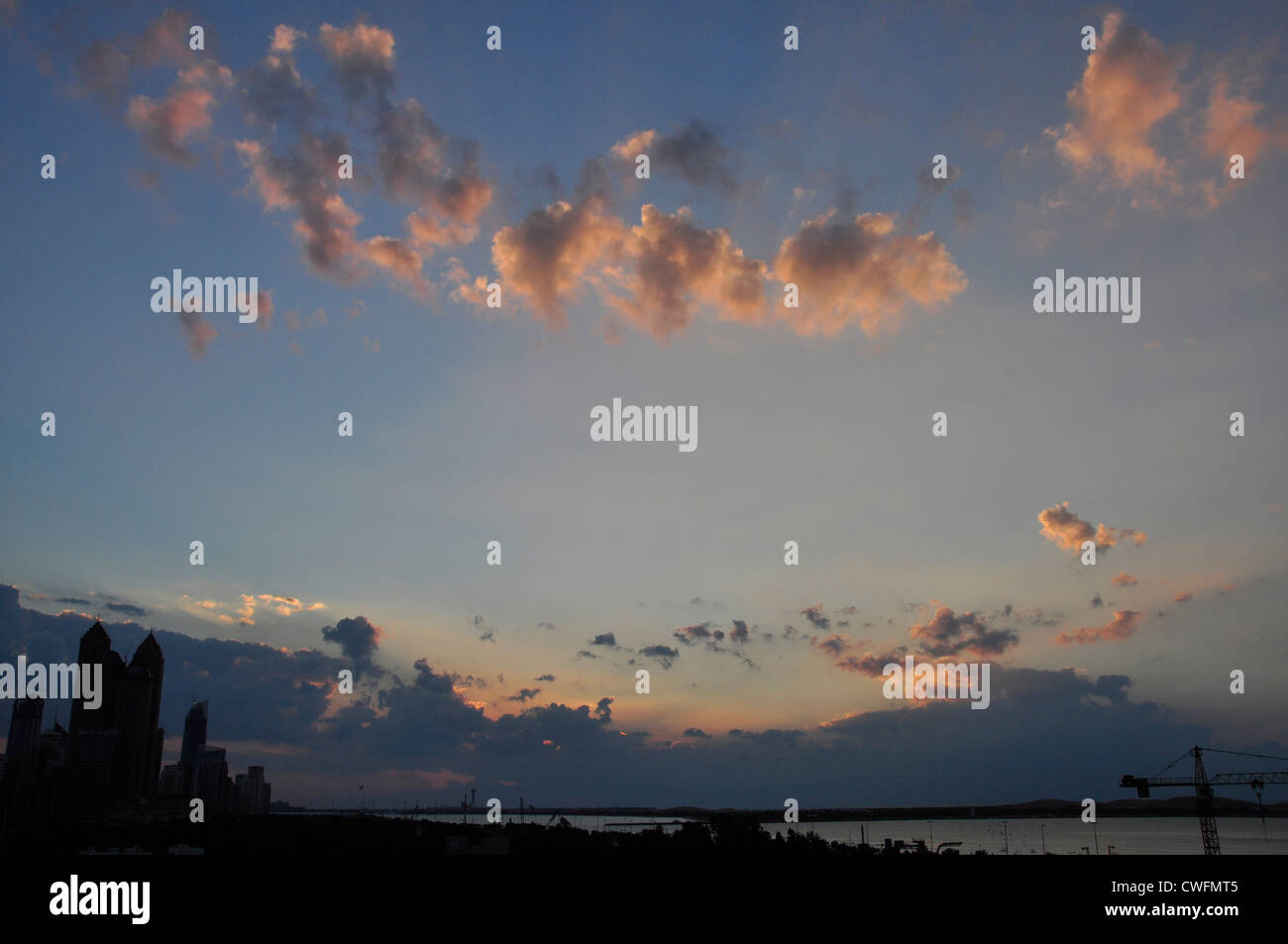 Abu Dhabi Western Sky Stock Photo Alamy