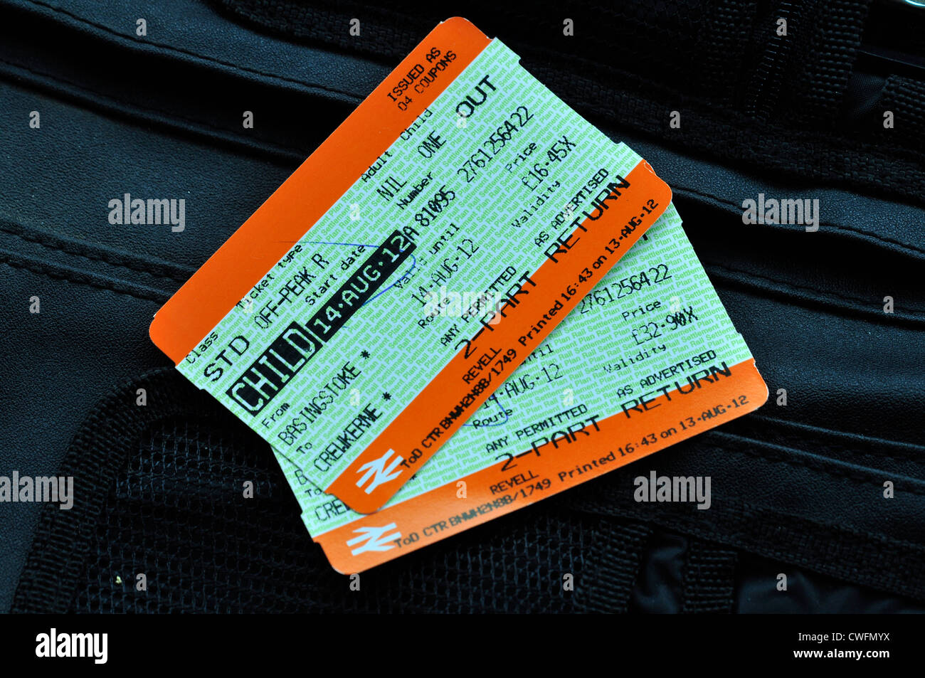 Rail tickets UK Stock Photo Alamy