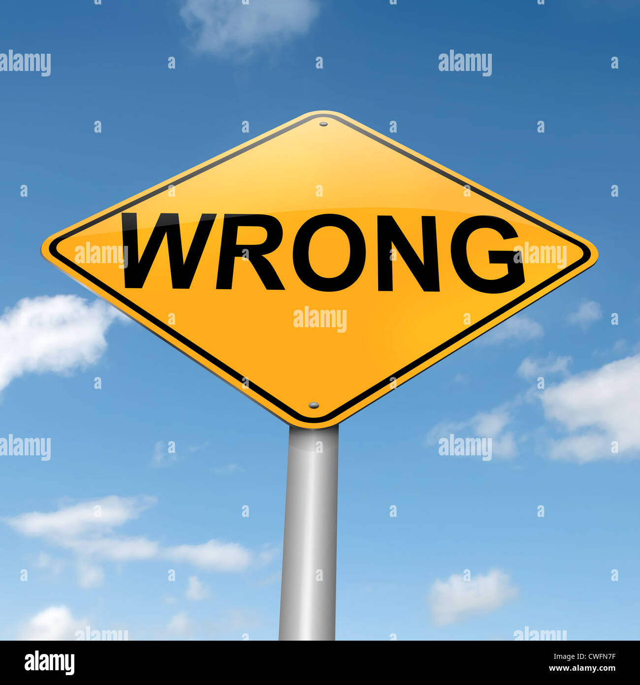 Wrong concept Stock Photo - Alamy