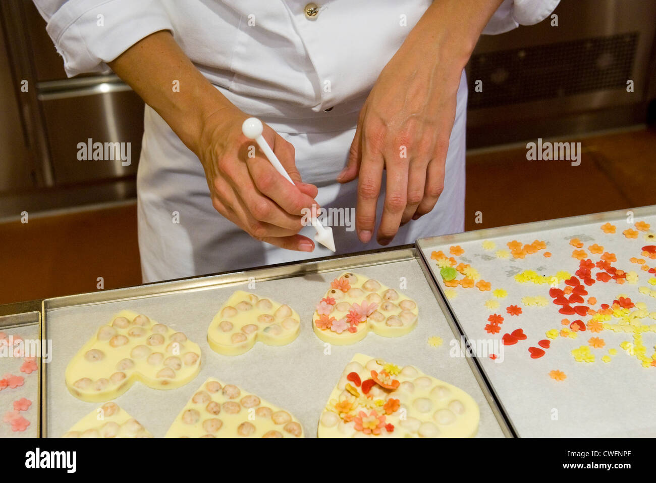 Switzerland, Canton Bern, Trubschachen, Kambly biscuit factory Stock Photo