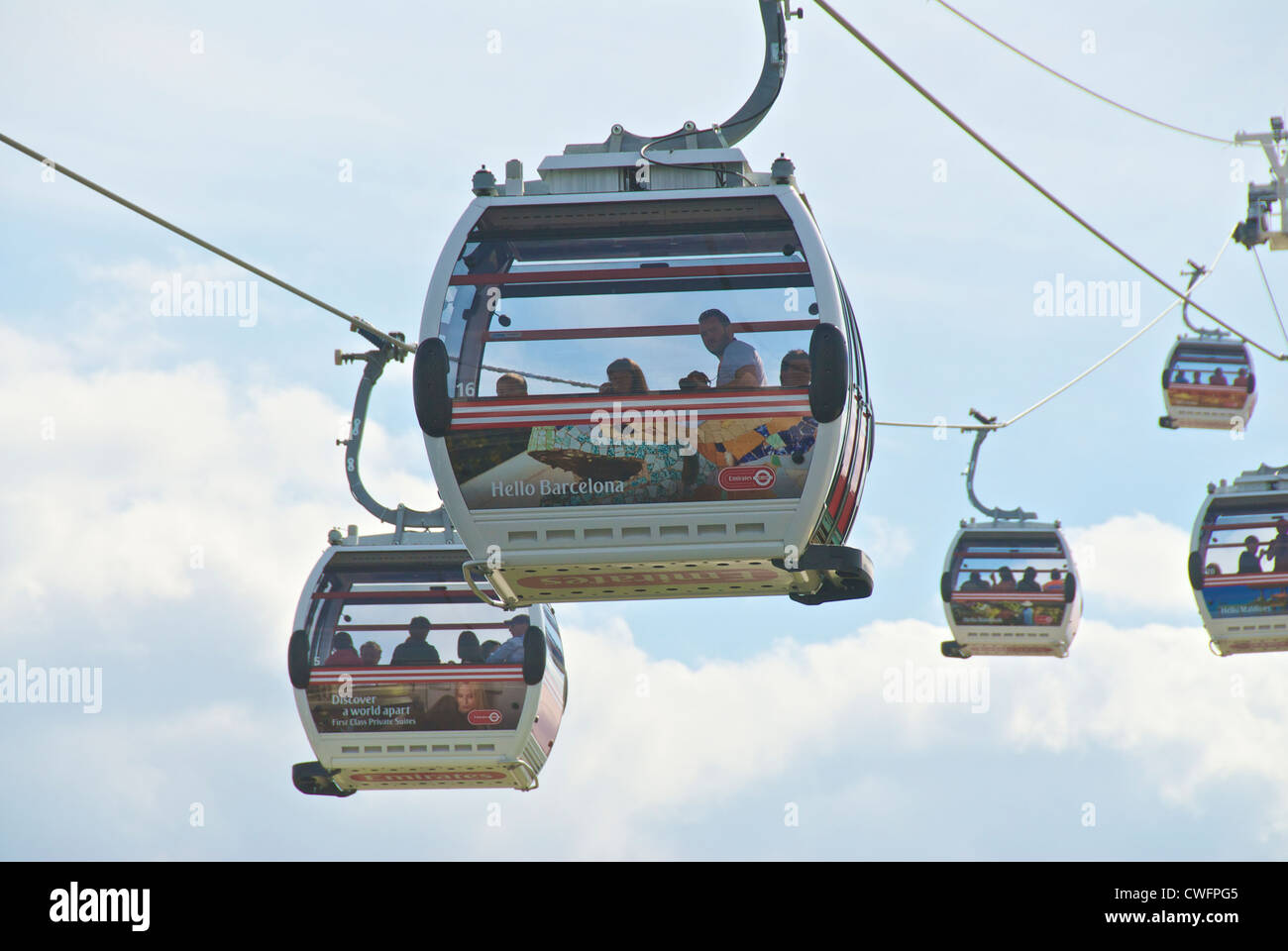 London Cable cars Stock Photo Alamy
