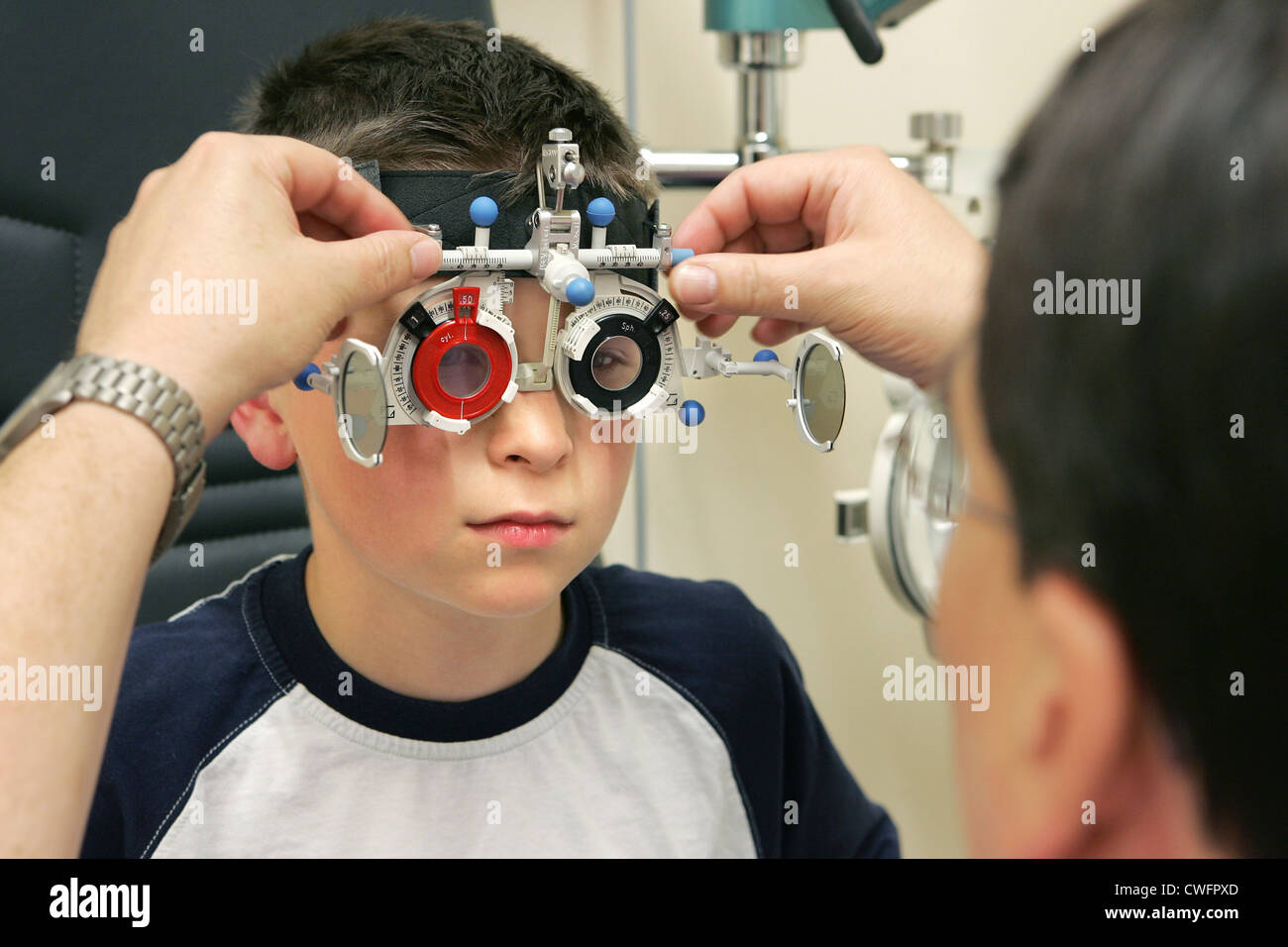 Subjective measurement method for determining lens Stock Photo Alamy