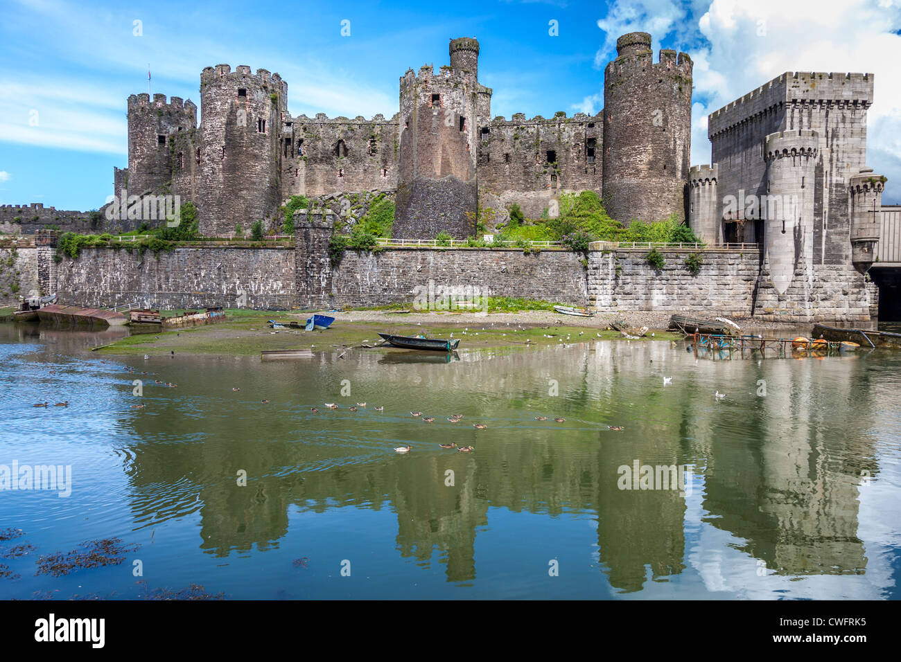 Conwy Castle. Clwyd Stock Photo