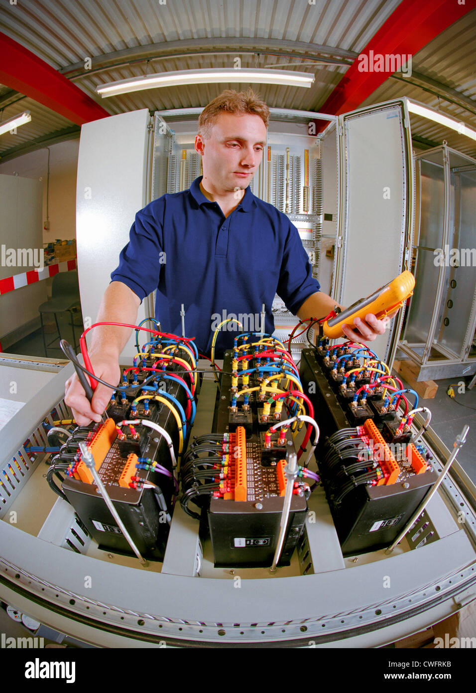 Electrical Engineer At Work Stock Photo - Alamy