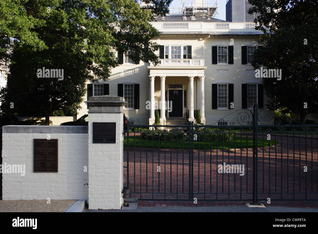 The Virginia Governor's Mansion in Richmond, Virginia, USA Stock Photo