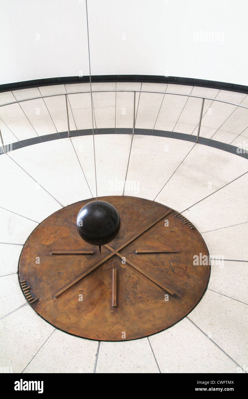 Hamburg, Foucault pendulum Stock Photo Alamy
