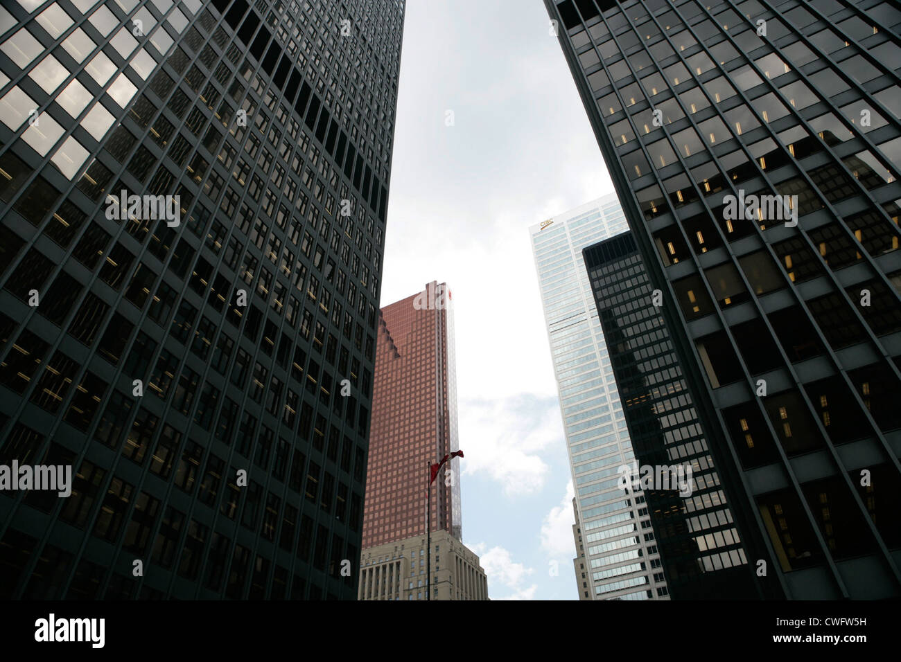 Toronto - Bankenhochhaeuser and the Toronto Dominion Centre Stock Photo