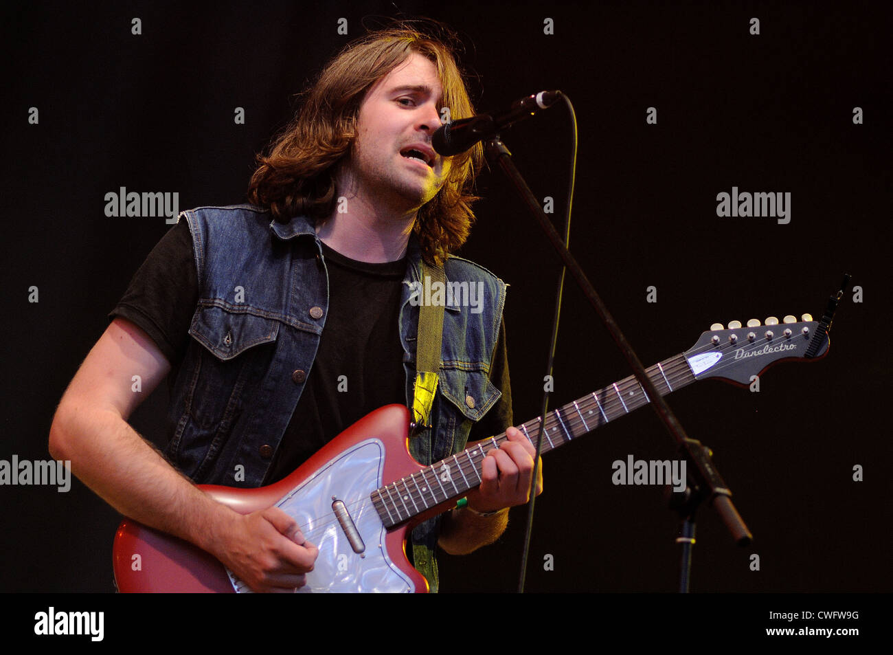 BENICASSIM, SPAIN - JULY 15: The Vaccines performs at FIB on July 14, 2012 in Benicassim, Spain. Stock Photo