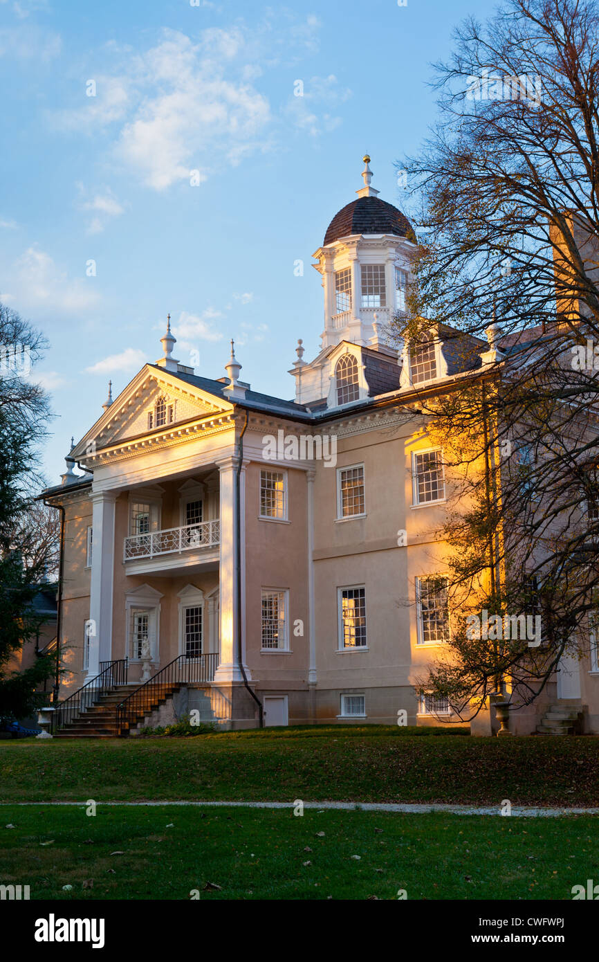 Hampton National Historic Site, Towson, Maryland, in Baltimore County, was once largest house in USA Stock Photo