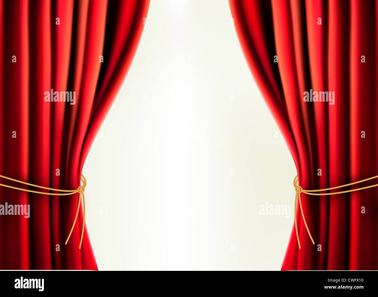 Background with red velvet curtain Stock Photo - Alamy