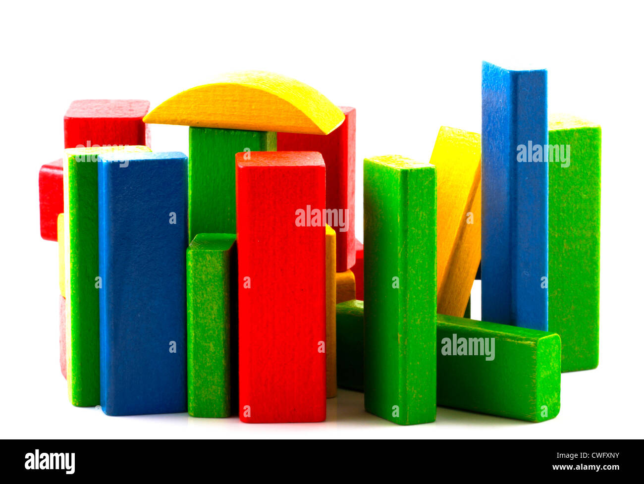 Wooden building blocks Stock Photo Alamy