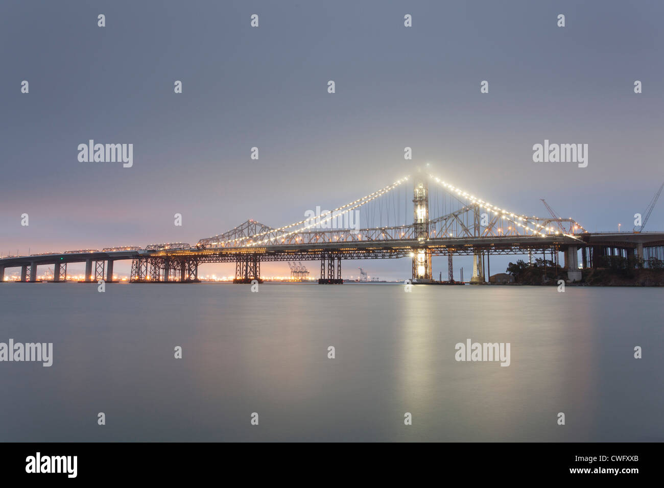 East Span of the Bay Bridge Construction Stock Photo Alamy