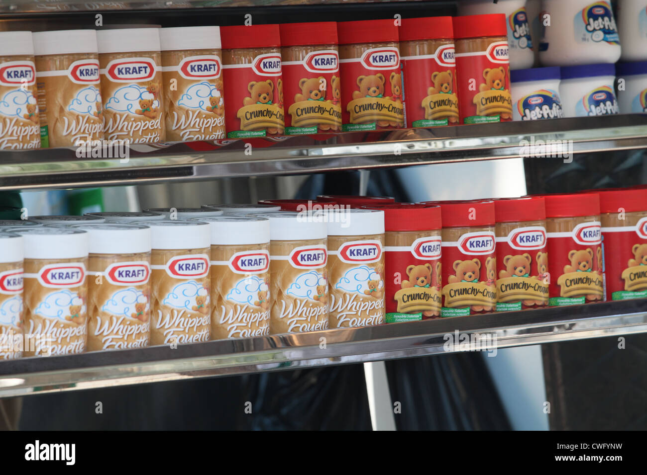kraft peanut butter Stock Photo