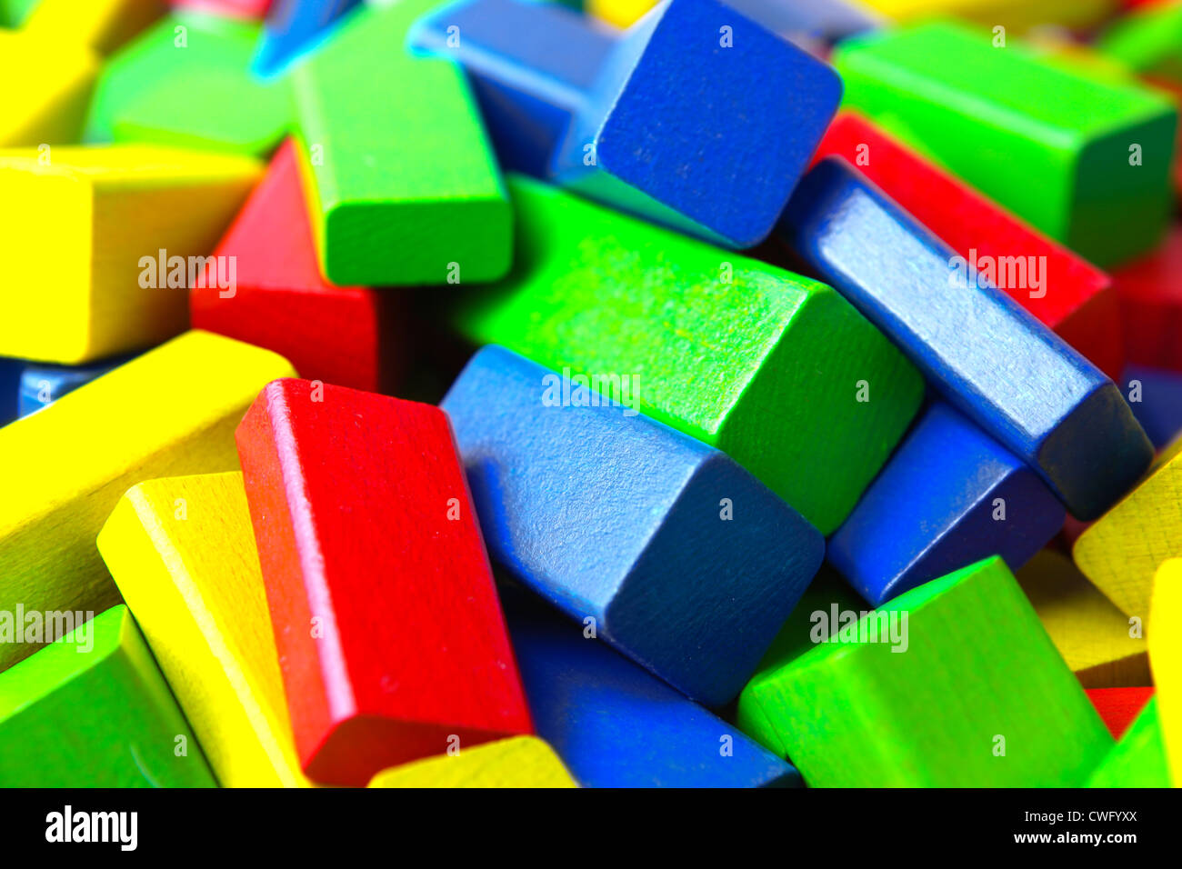 Wooden building blocks Stock Photo Alamy