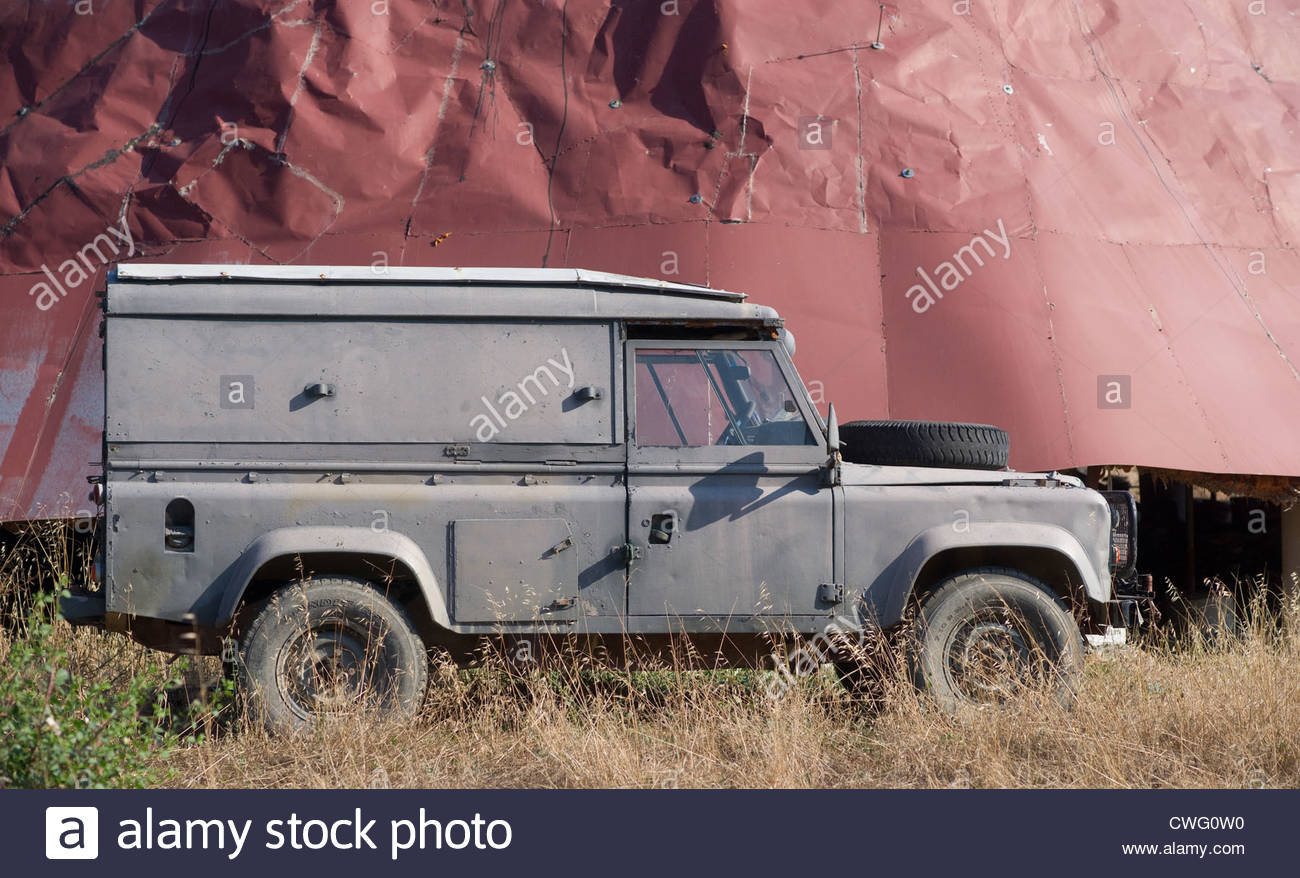 Land Rover Defender 110 fitted with non-standard tropical roof Stock ...