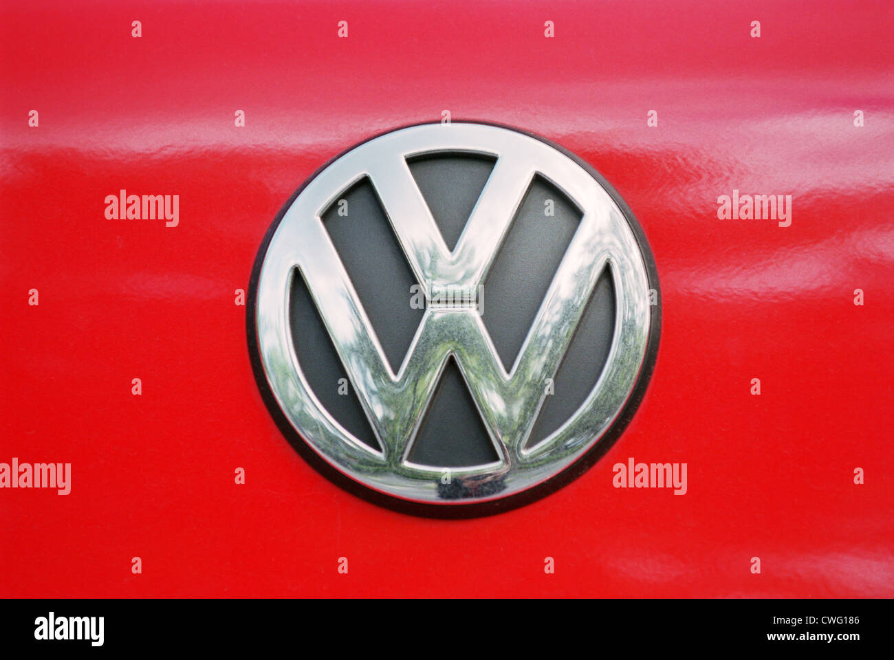 Heck of a VW logo Stock Photo