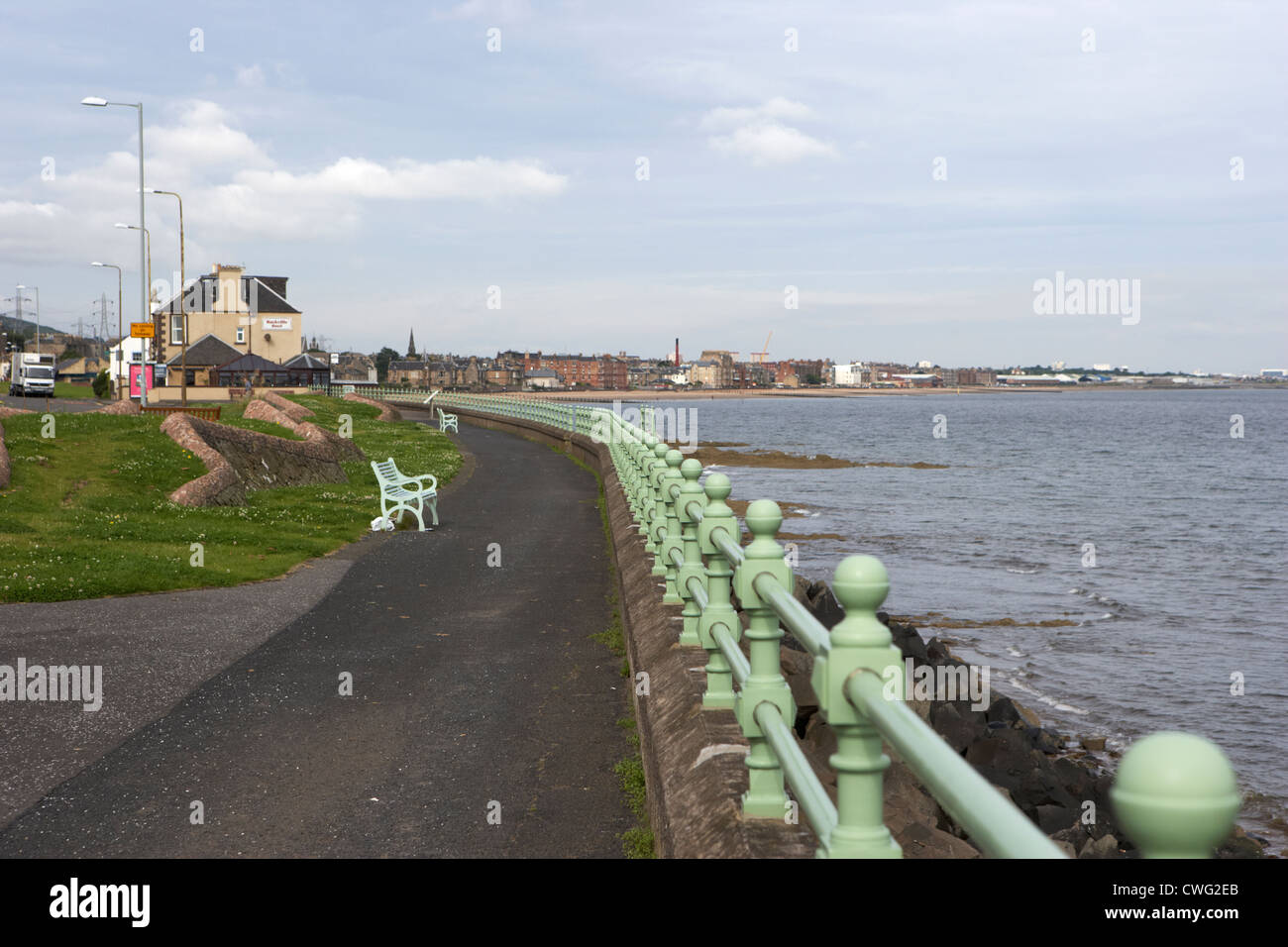 victorian seafront and promenade at joppa pans edinburgh musselburgh