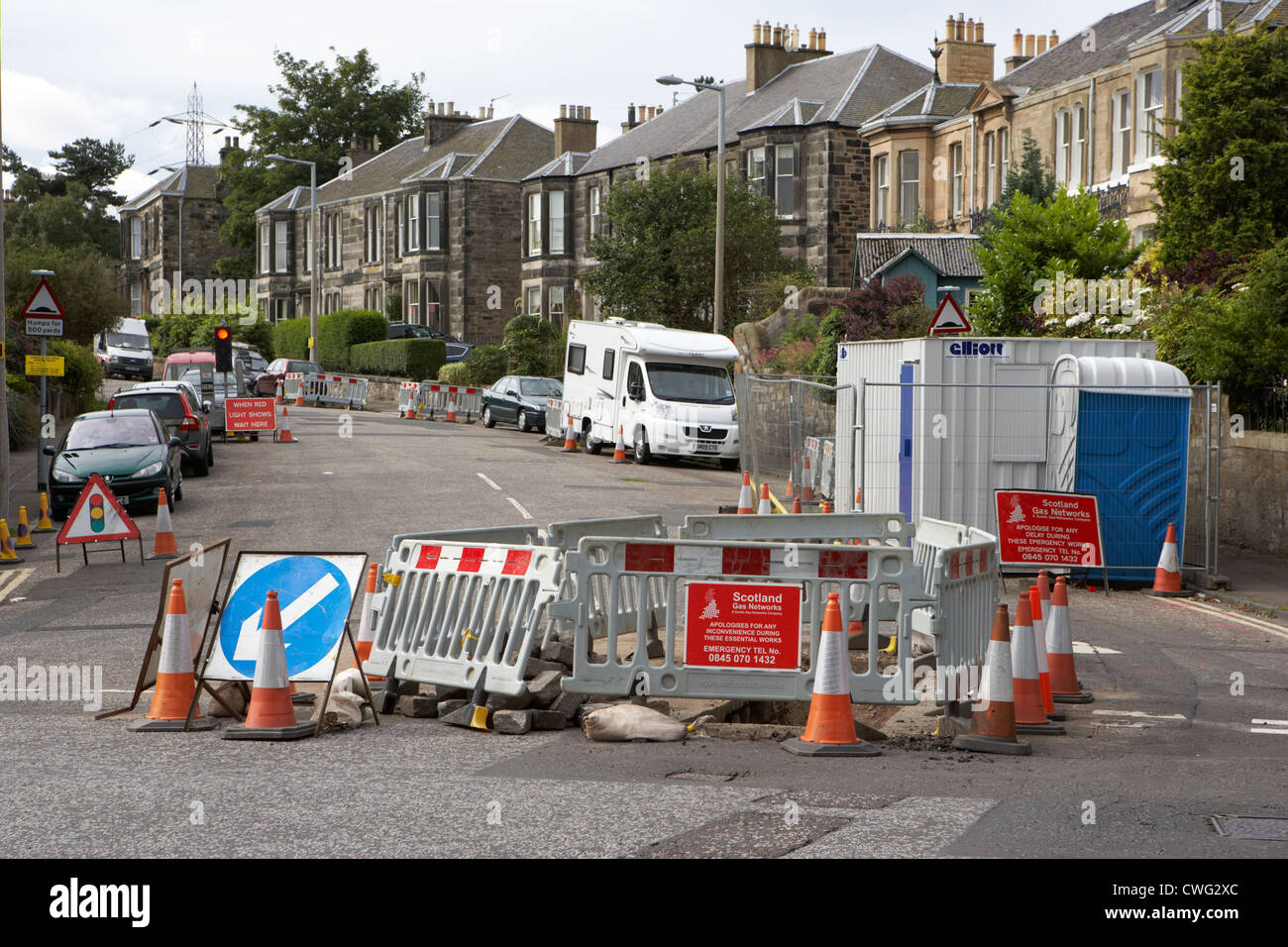 Gas roadworks hires stock photography and images Alamy