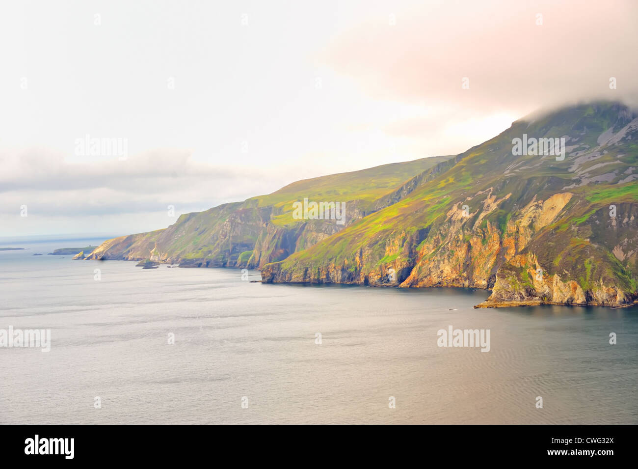 Cliffs of Slieve in County Donegal, Ireland Stock Photo
