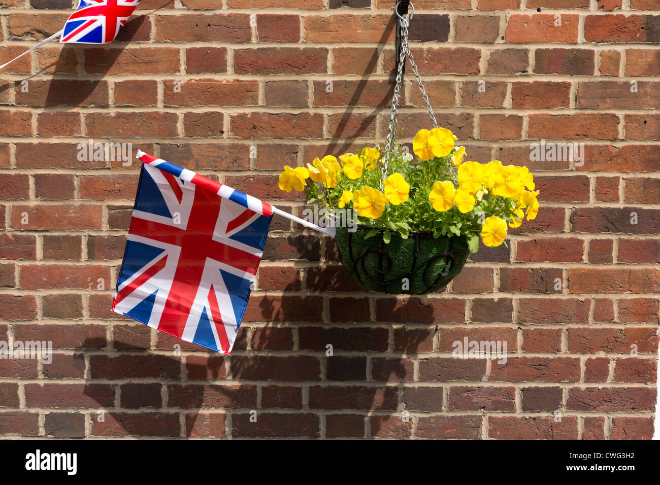 Upavon golden Jubilee decorations Stock Photo Alamy