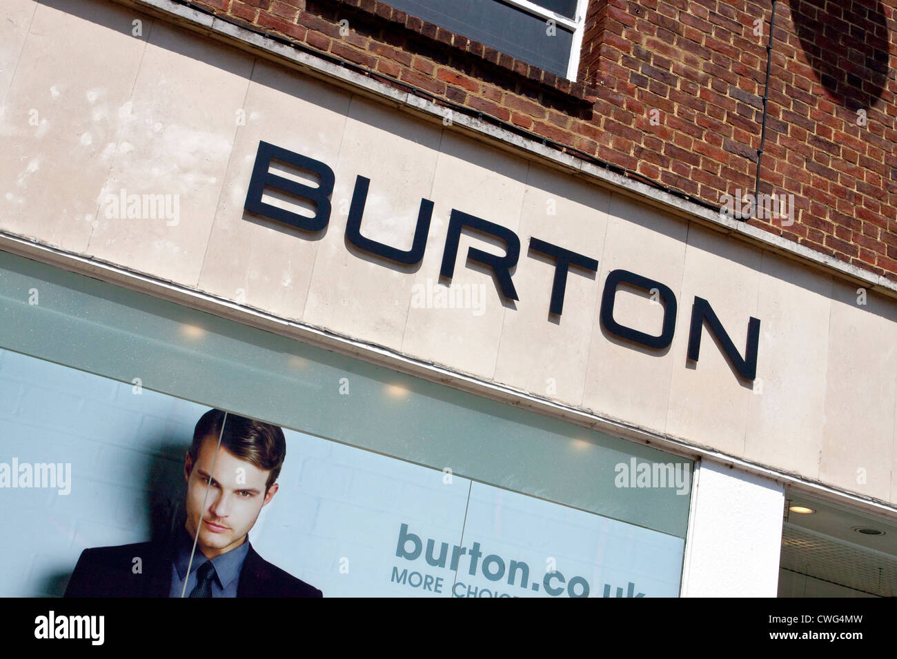Burton Mens Clothes Shop Store Stock Photo