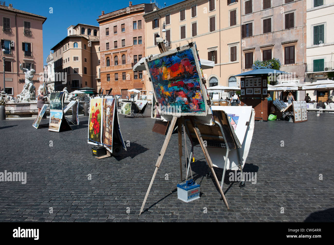Piazza Navona Paintings for Sale - Fine Art America