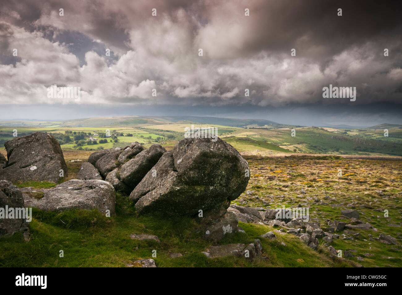 Dartmoor National Park Stock Photo Alamy