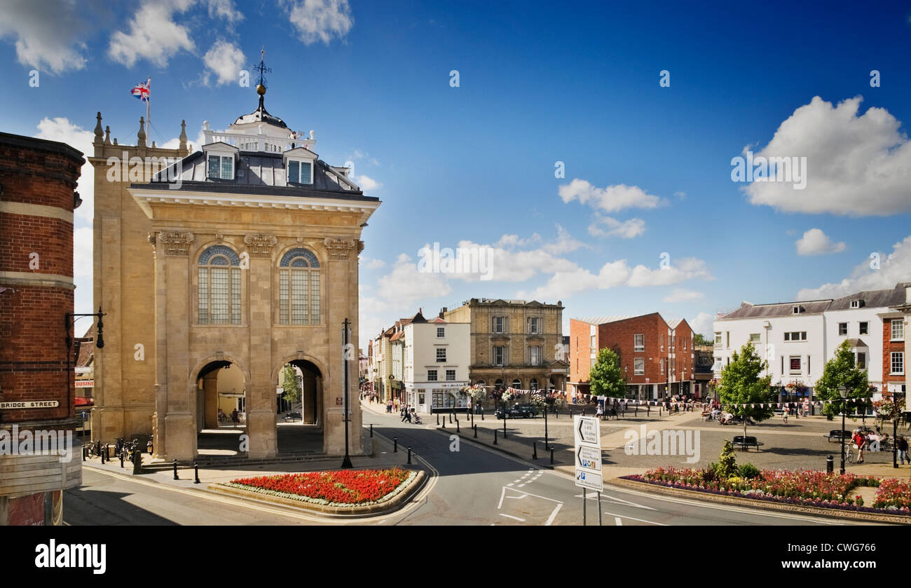 The Market Place at Abingdon-on-Thames, Oxfordshire, UK Stock Photo