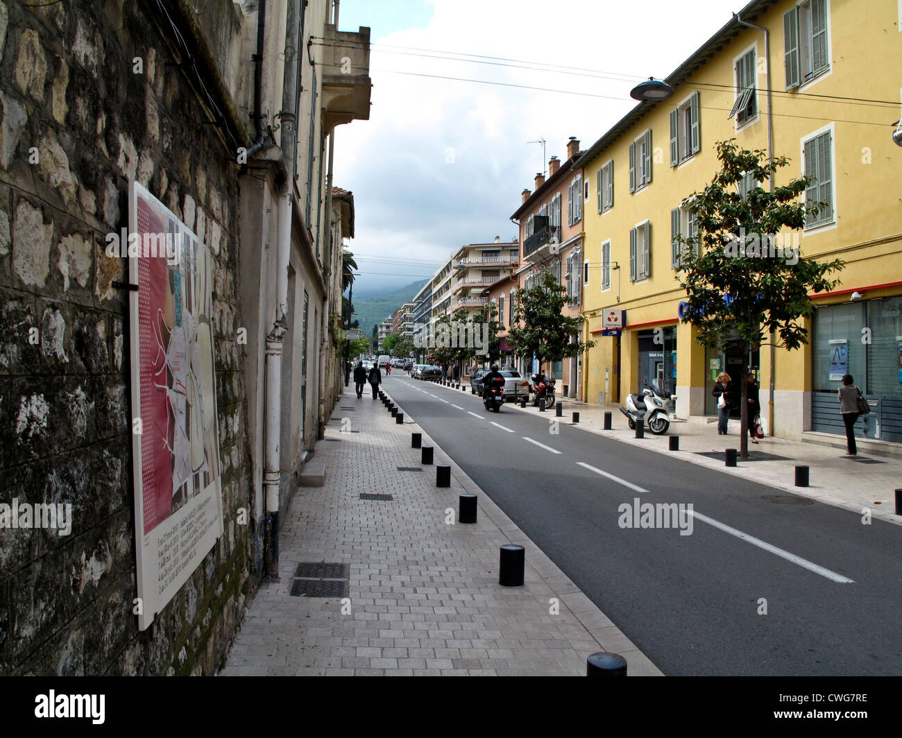 Vence, France, the city where D.H.Lawrence lived when he died in 1930. Stock Photo
