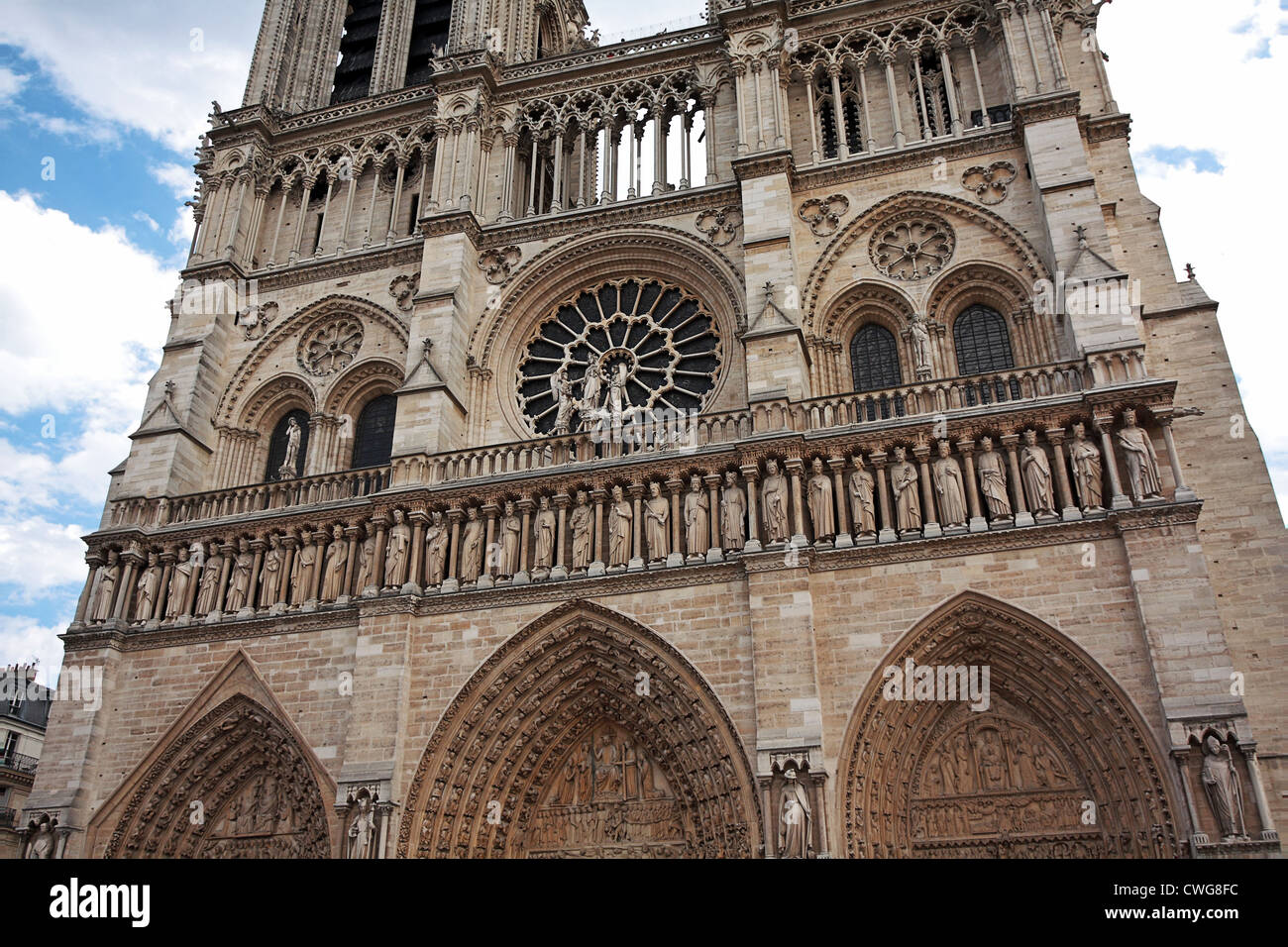 Notre Dame De Paris Close Up Paris France Stock Photo Alamy