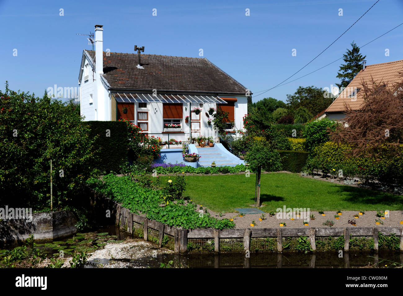 Les hortillonnages,Amiens,Somme,Picardie,France Stock Photo