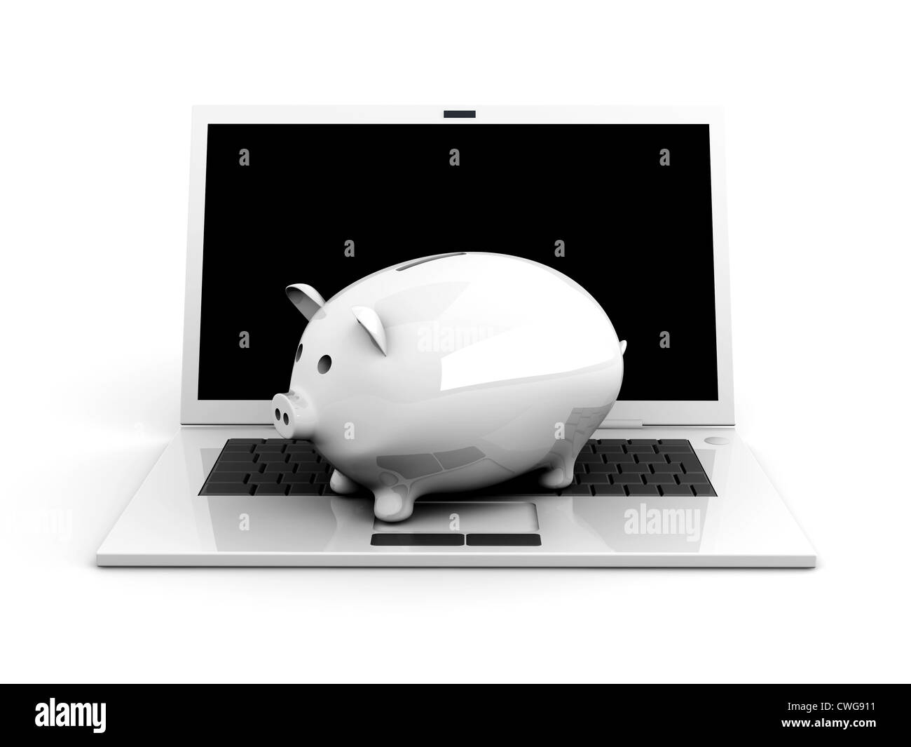 A digital piggy bank / money saver Stock Photo Alamy
