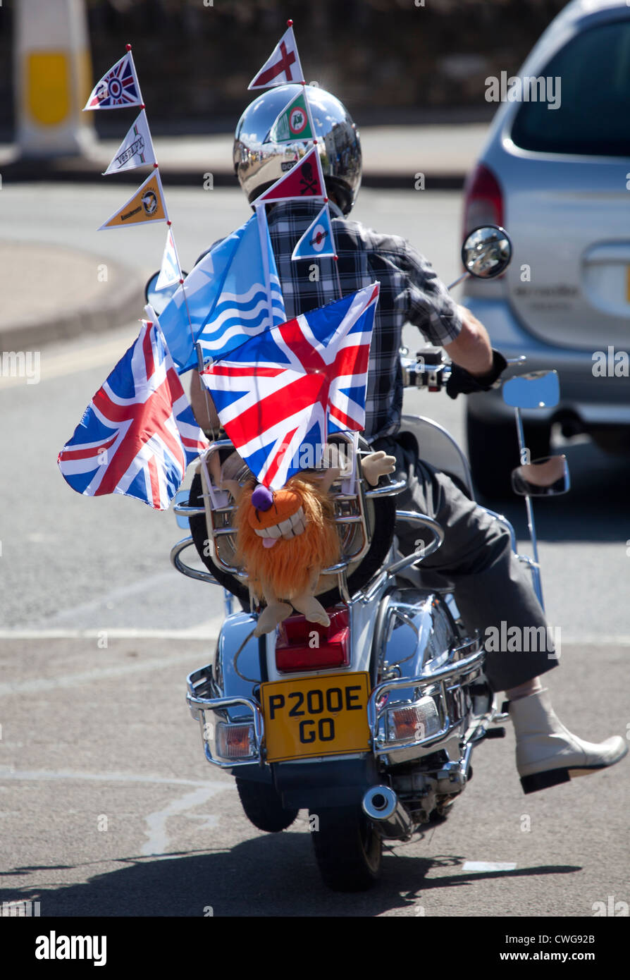 International Scooter Rally at Ryde on The Isle of Wight Stock Photo