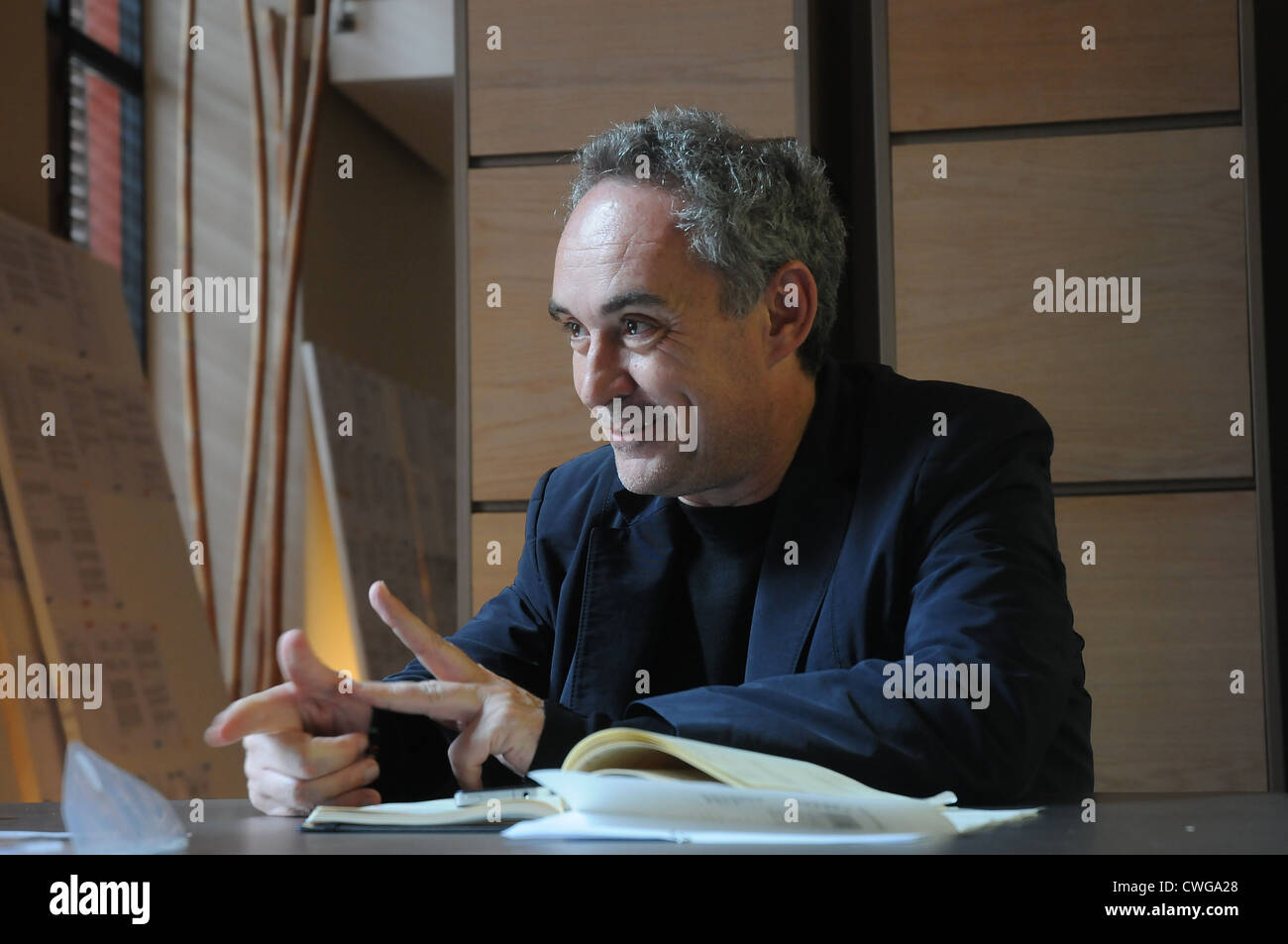 Ferran Adria born 1962 Spanish chef  owner of the Restaurant  Bulli Awarded three Michelin stars Stock Photo