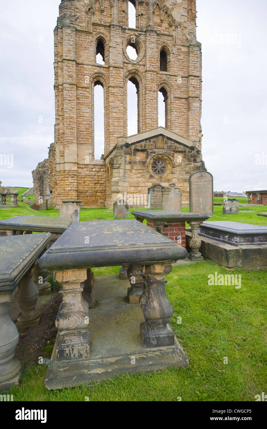 Tynemouth priory, Northumberland, England Stock Photo Alamy