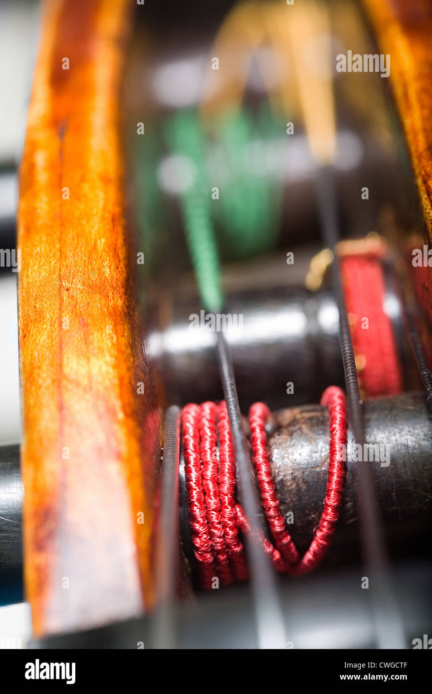 Berlin, the pegbox of a cello Stock Photo Alamy