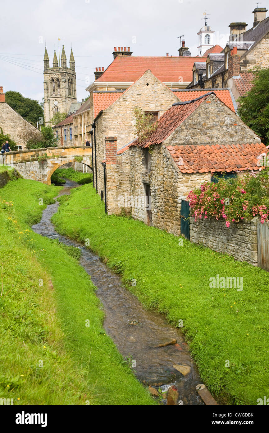 Historic settlement of Helmsley, north Yorkshire, England Stock Photo