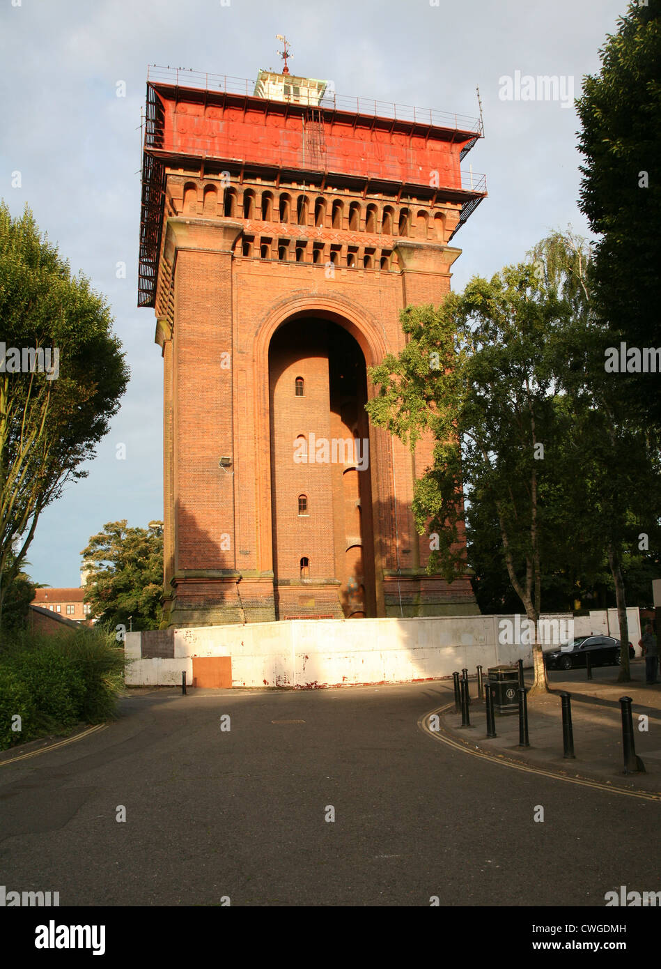 Jumbo Victorian water tower building, Colchester, Essex, England Stock