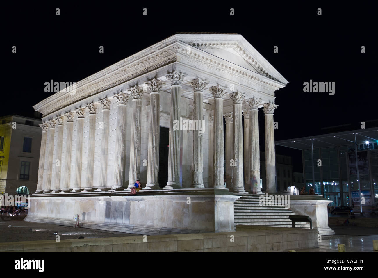 Maison Carrée - Nimes (France) Stock Photo