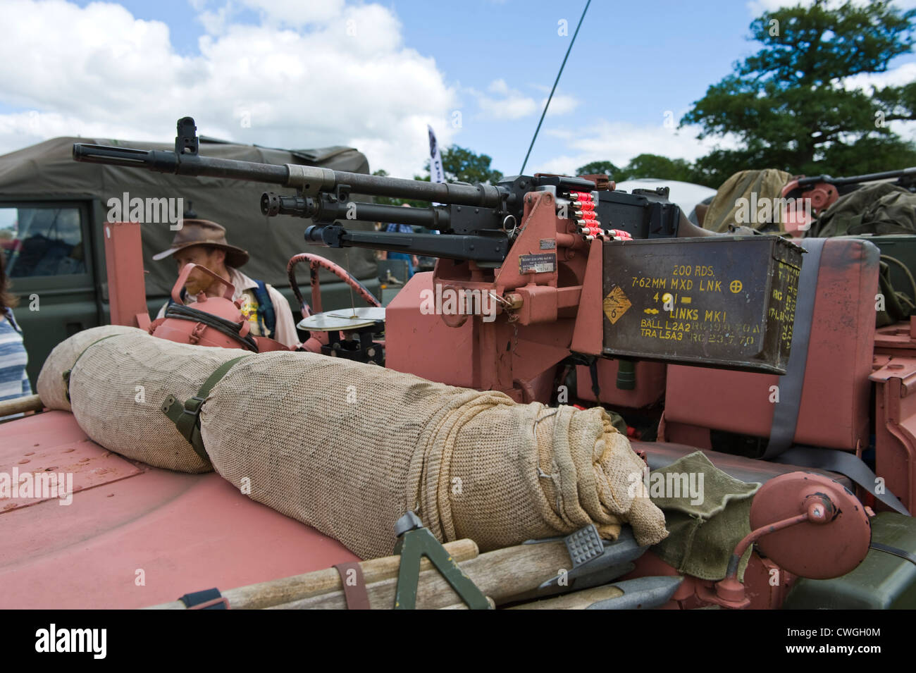 Land Rover 4x4 SAS special forces Pink Panther military vehicle at annual Eastnor Land Rover Show Herefordshire England UK Stock Photo