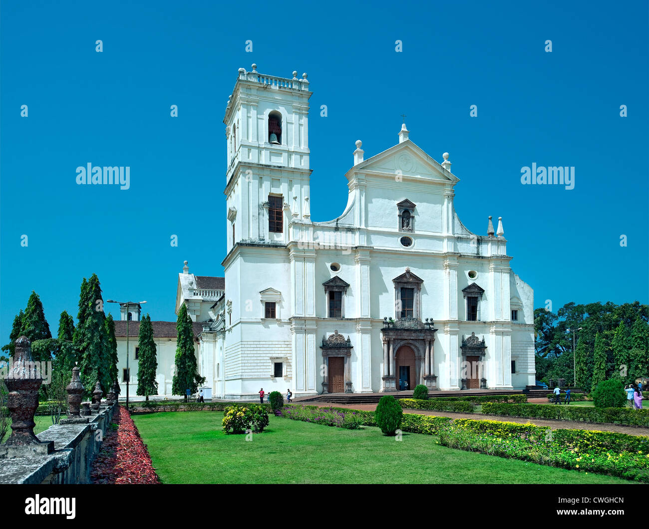 Cathedral, Old Goa, Goa, India Stock Photo